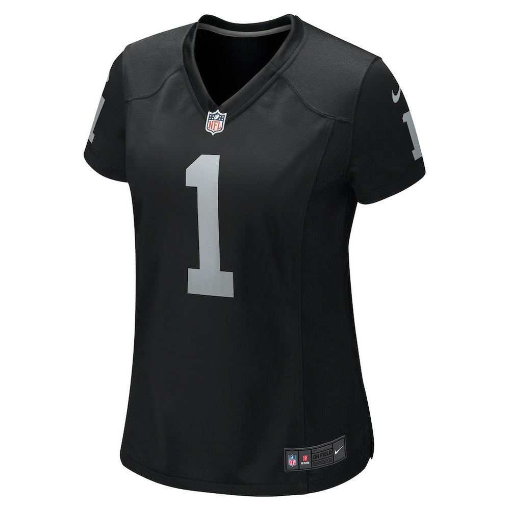 Number 1 Bride Las Vegas Raiders Women's Game Jersey Black