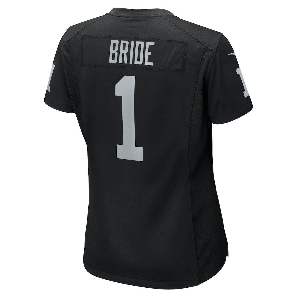 Number 1 Bride Las Vegas Raiders Women's Game Jersey Black