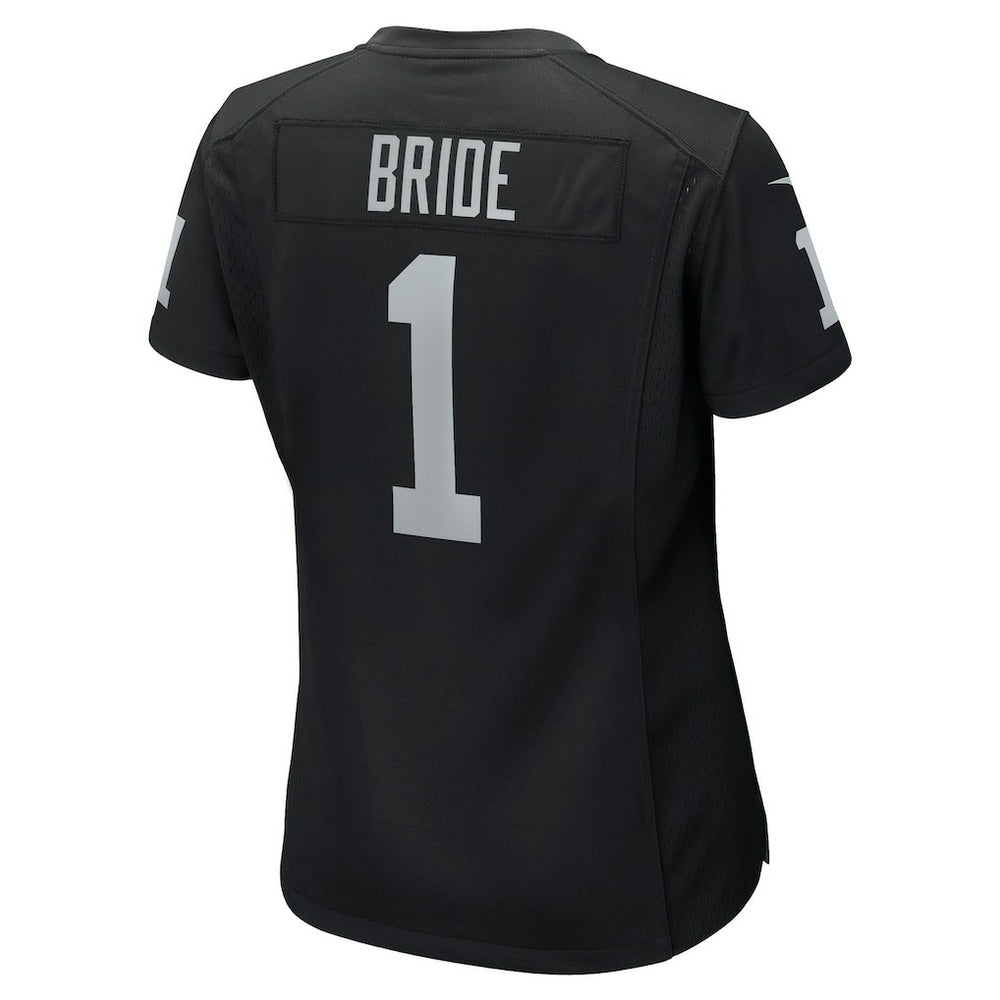 Number 1 Bride Las Vegas Raiders Women's Game Jersey Black