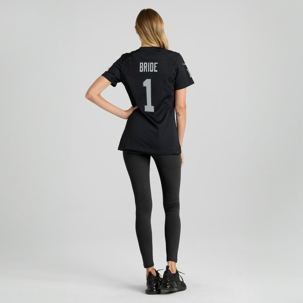 Number 1 Bride Las Vegas Raiders Women's Game Jersey Black