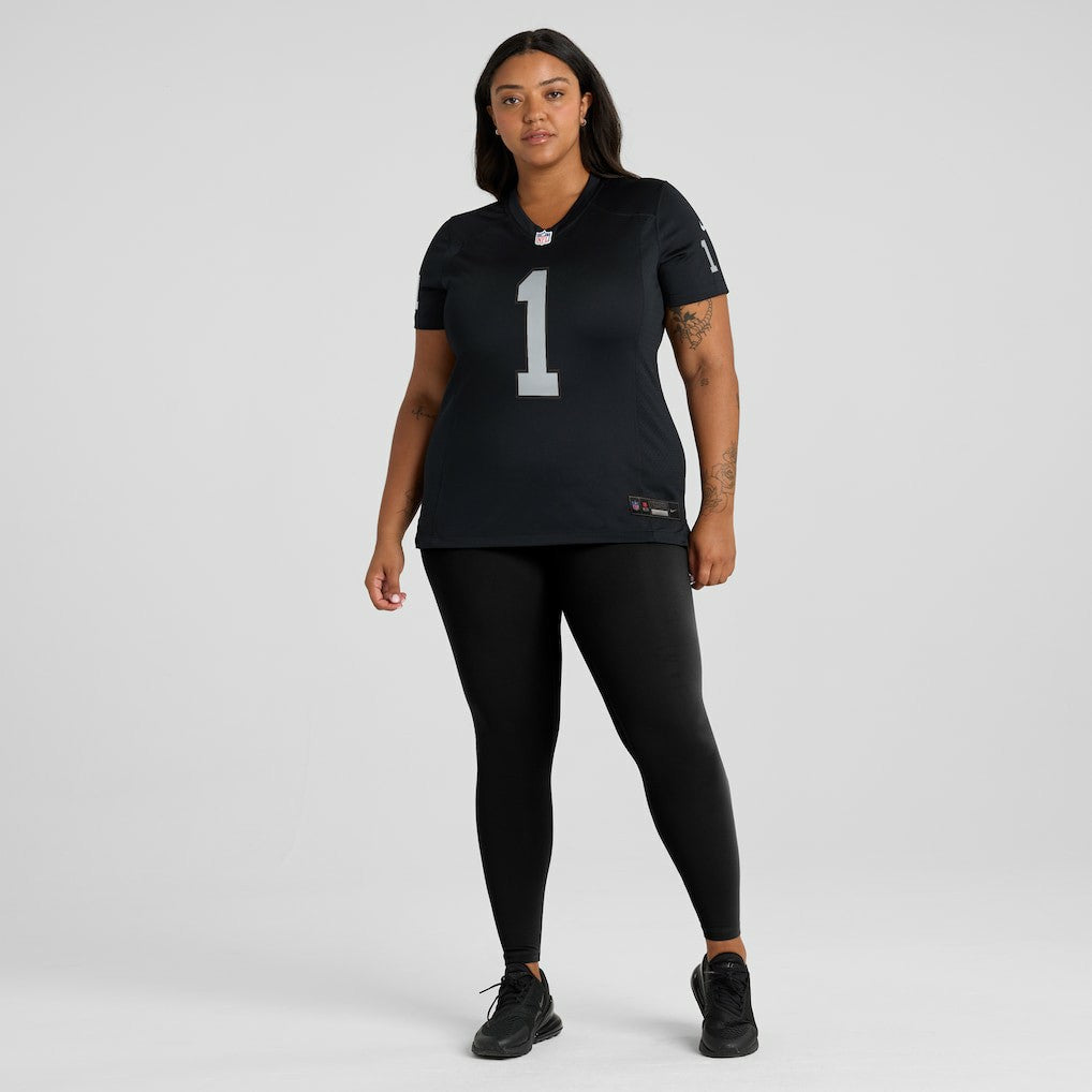 Number 1 Bride Las Vegas Raiders Women's Game Jersey Black