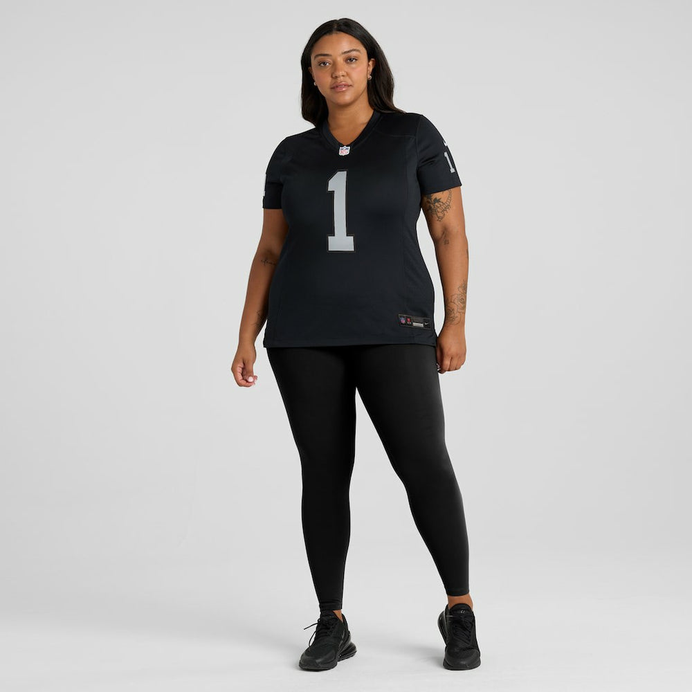 Number 1 Bride Las Vegas Raiders Women's Game Jersey Black
