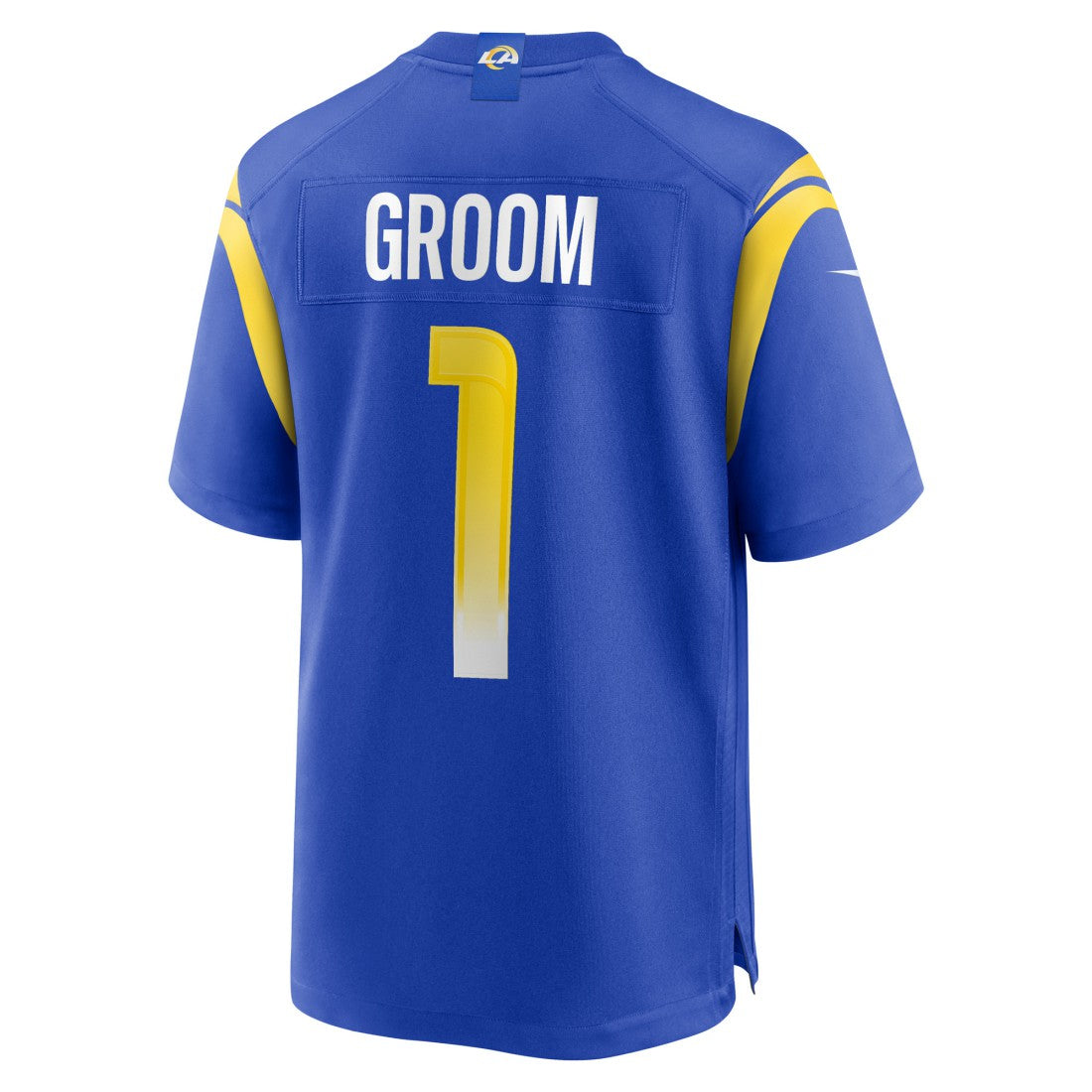 Number 1 Groom Los Angeles Rams Game Jersey Royal