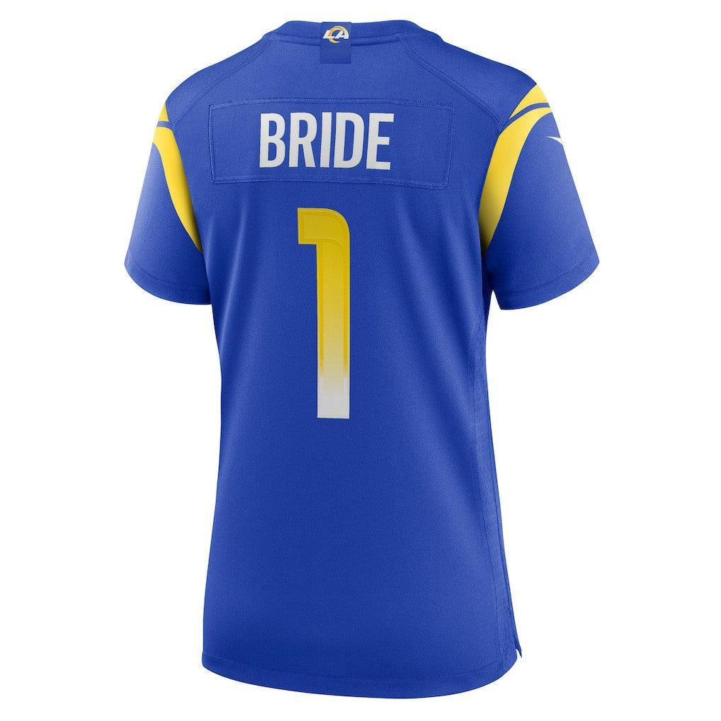 Number 1 Bride Los Angeles Rams Women's Game Jersey Royal