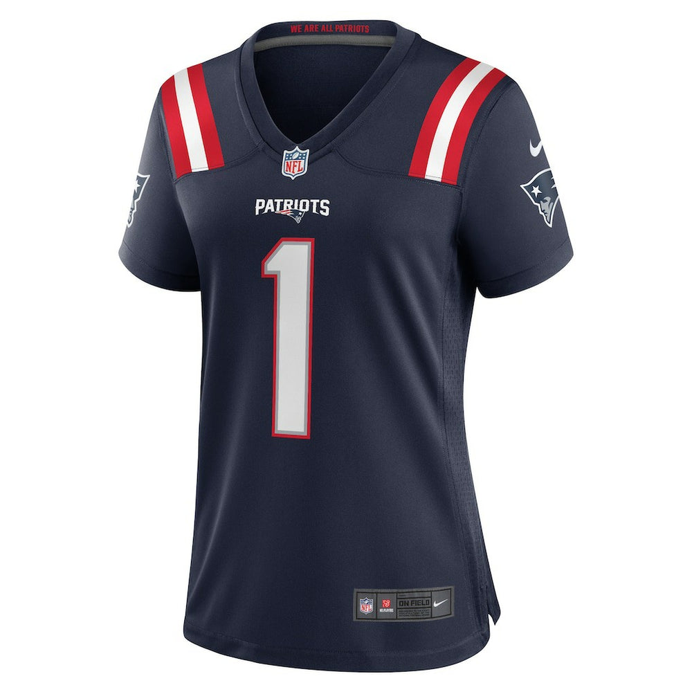 NFL Number 1 Bride New England Patriots Women's Game Jersey - Navy