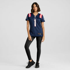NFL Number 1 Bride New England Patriots Women's Game Jersey - Navy
