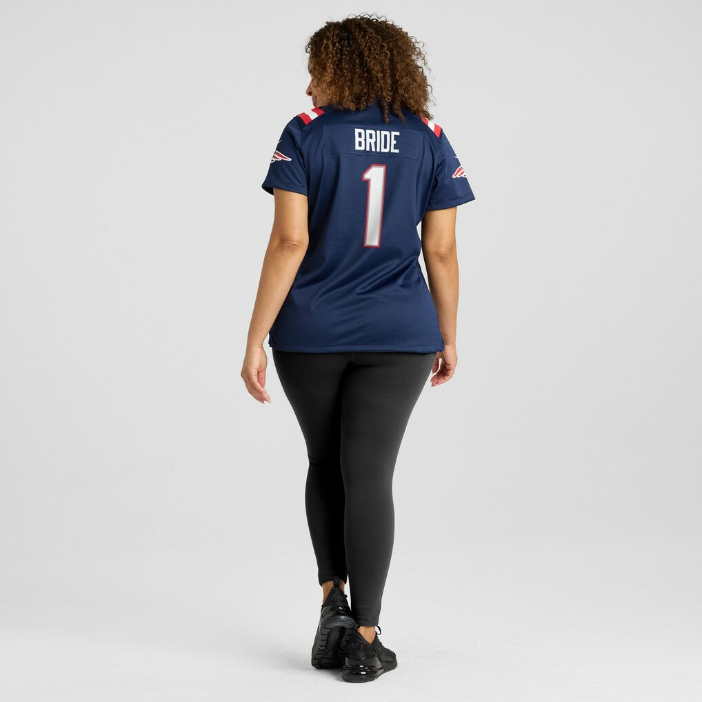 NFL Number 1 Bride New England Patriots Women's Game Jersey - Navy