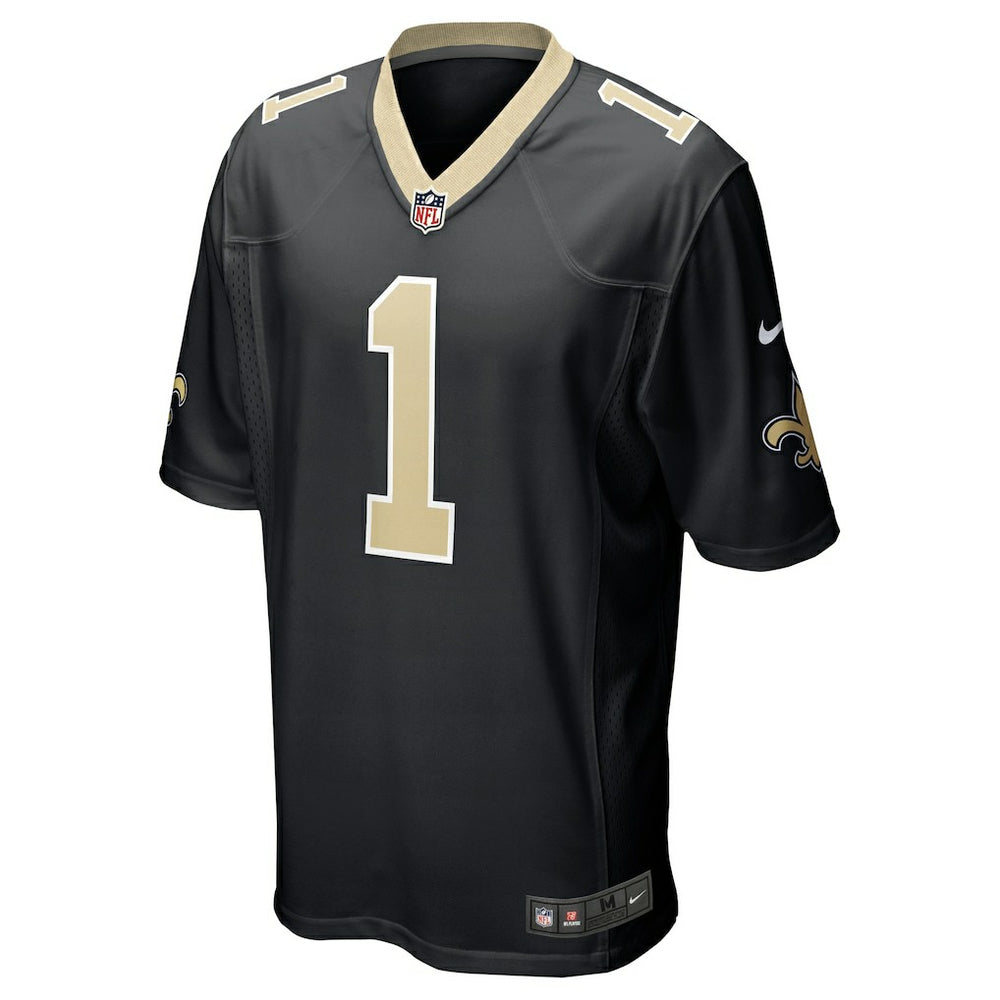 Number 1 Groom New Orleans Saints Game Jersey Black