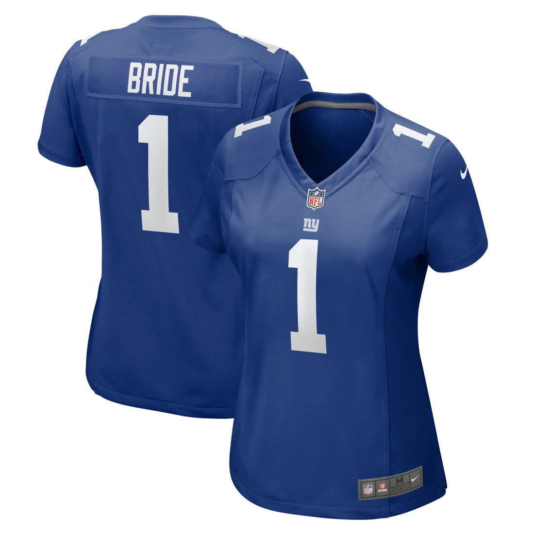 Number 1 Bride New York Giants Women's Game Jersey Royal