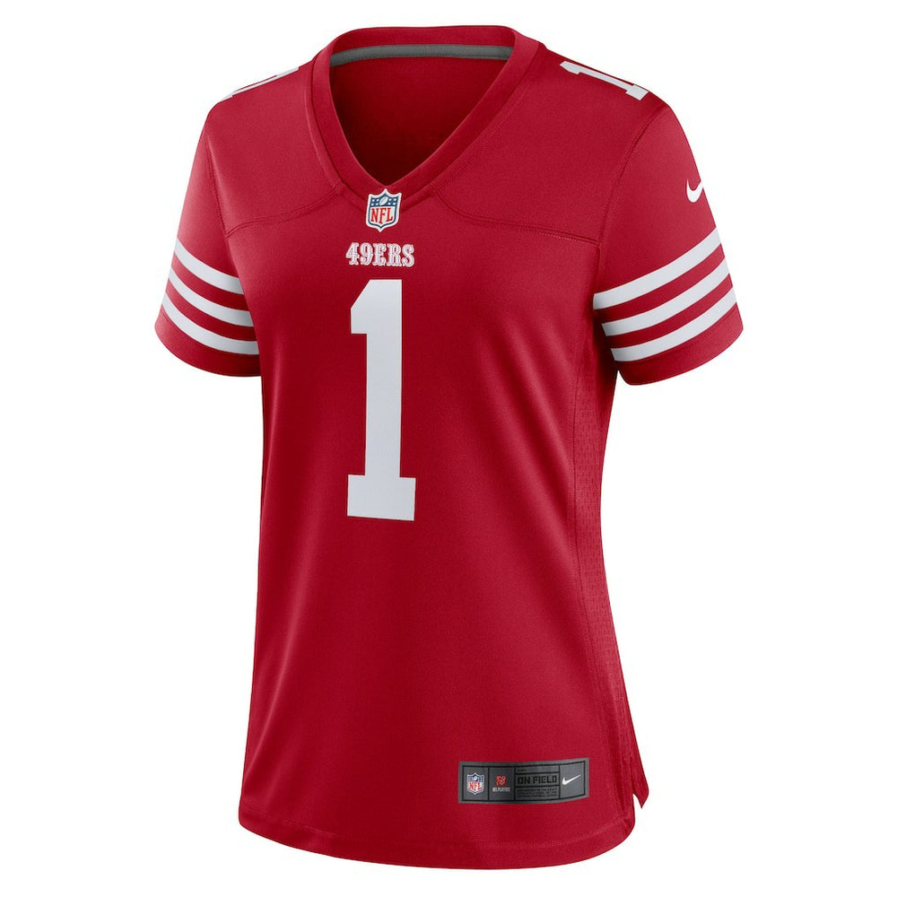 Number 1 Bride San Francisco 49ers Women's Game Jersey Scarlet