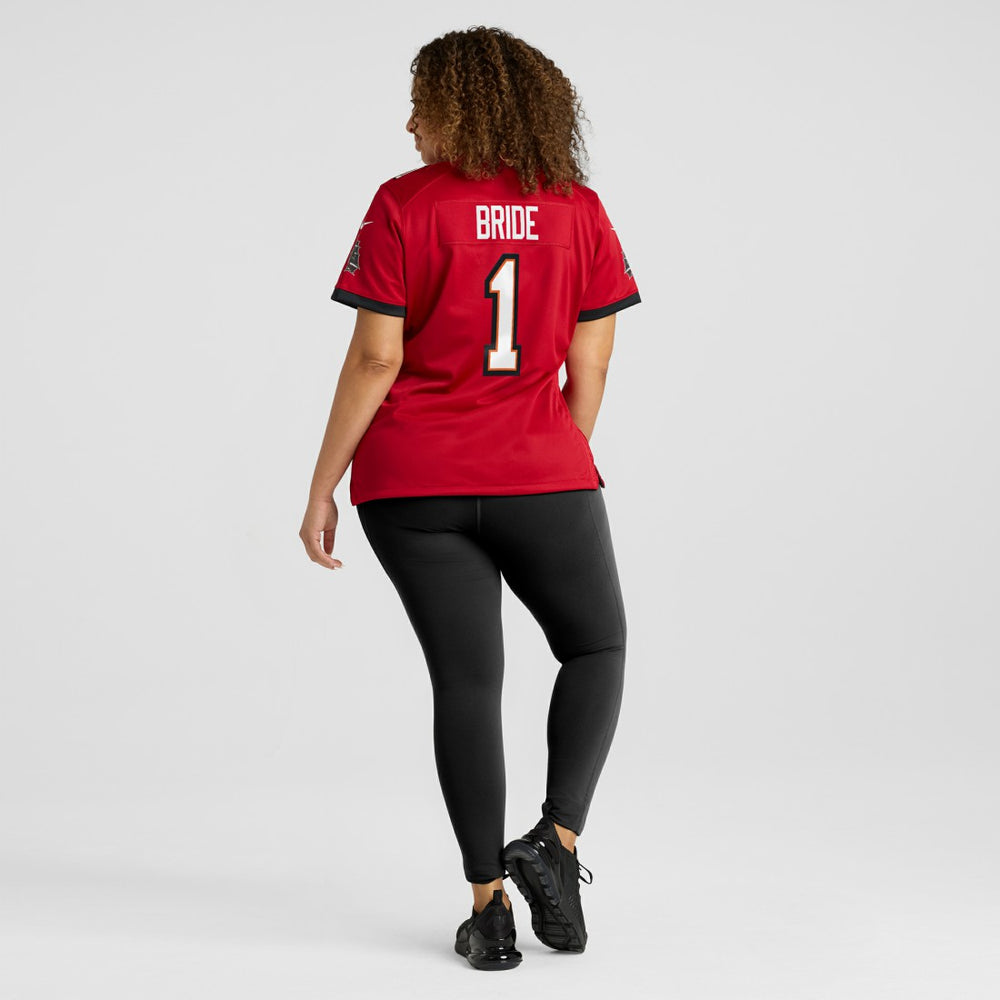 Number 1 Bride Tampa Bay Buccaneers Women's Game Jersey Red