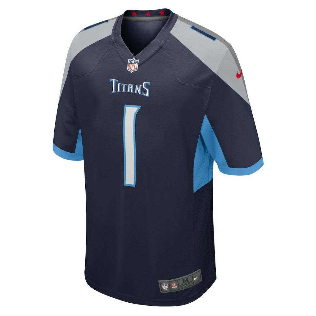Number 1 Groom Tennessee Titans Game Jersey Navy