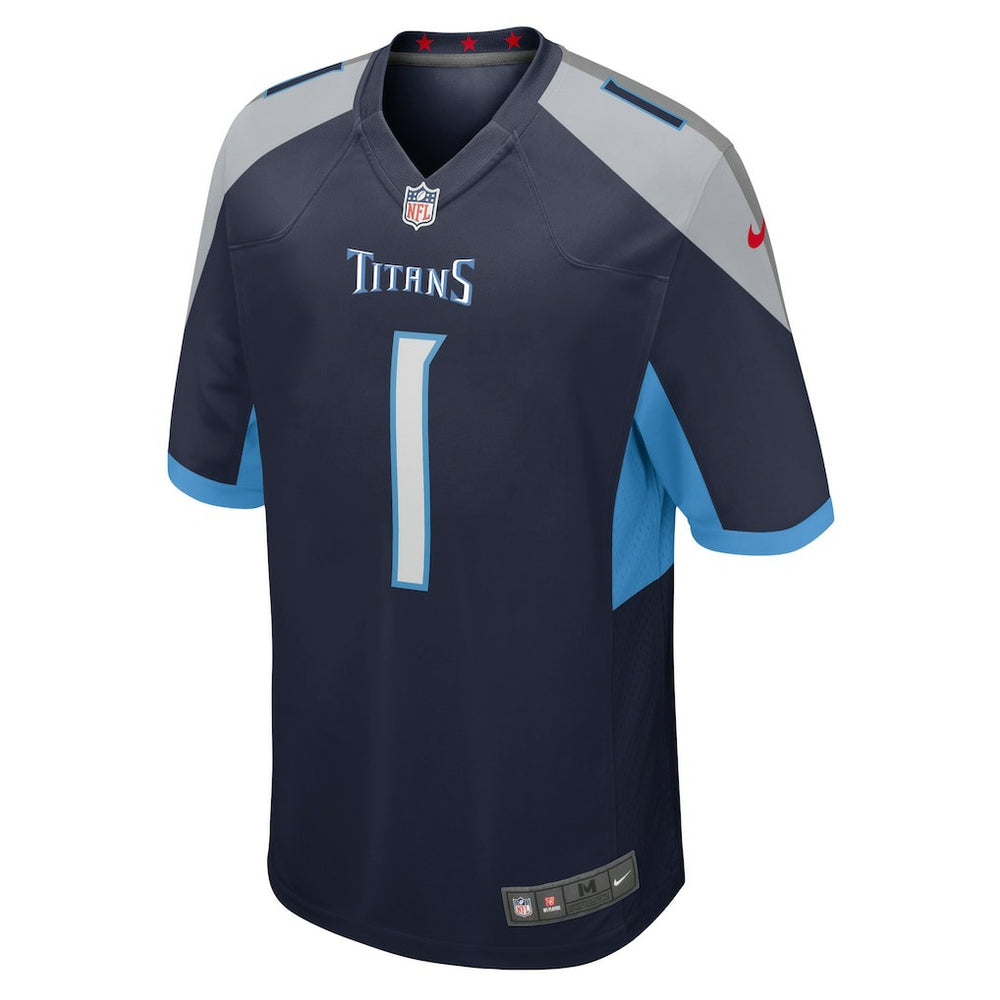 Number 1 Groom Tennessee Titans Game Jersey Navy