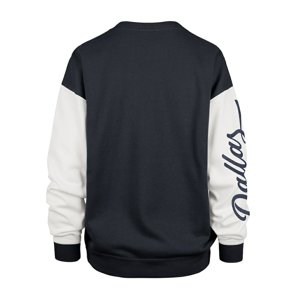 Dallas Cowboys '47 Women's Double Header Rise Andie Pullover Sweatshirt Blue