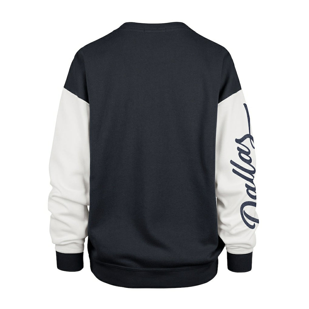 Dallas Cowboys '47 Women's Double Header Rise Andie Pullover Sweatshirt Blue