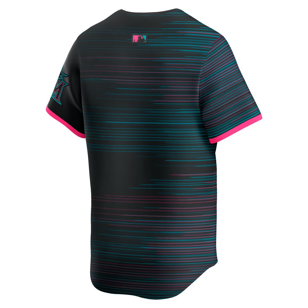 Miami Marlins Nike 2025 City Connect Limited Jersey - Black Jerseys