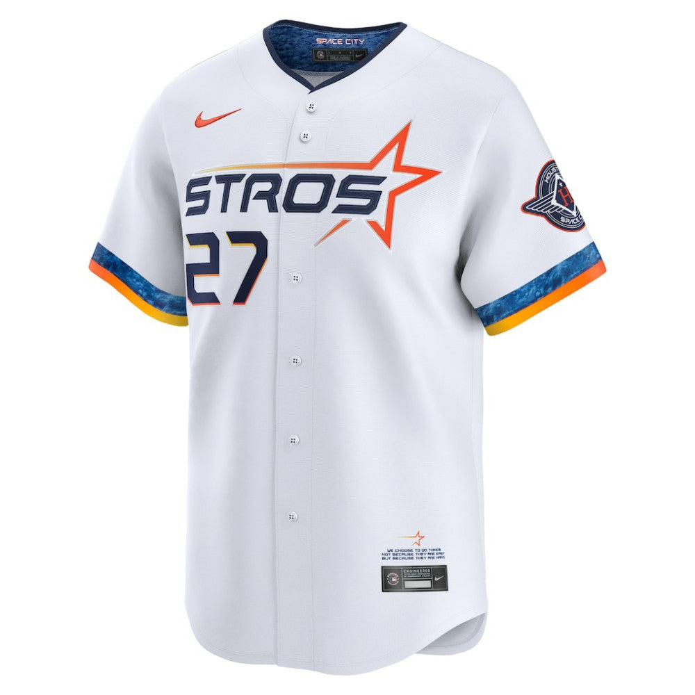 Jose Altuve Houston Astros Nike 2025 City Connect Limited Player Jersey - White Jerseys