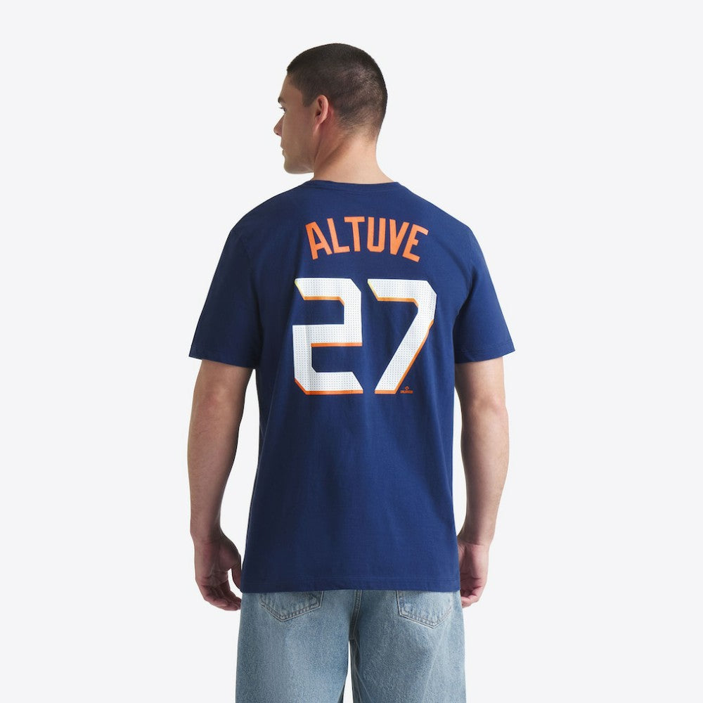Jose Altuve Houston Astros Nike 2025 City Connect Fuse Name & Number T-Shirt - Navy T-shirts