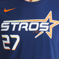 Jose Altuve Houston Astros Nike 2025 City Connect Fuse Name & Number T-Shirt - Navy T-shirts