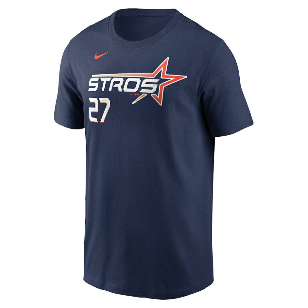Jose Altuve Houston Astros Nike 2025 City Connect Fuse Name & Number T-Shirt - Navy T-shirts
