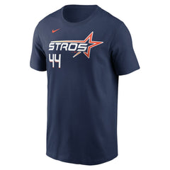 Yordan Alvarez Houston Astros Nike 2025 City Connect Fuse Name & Number T-Shirt - Navy T-shirts