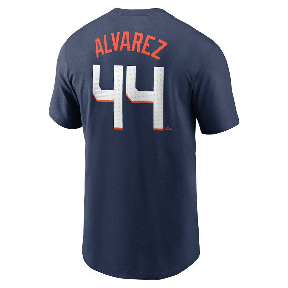 Yordan Alvarez Houston Astros Nike 2025 City Connect Fuse Name & Number T-Shirt - Navy T-shirts