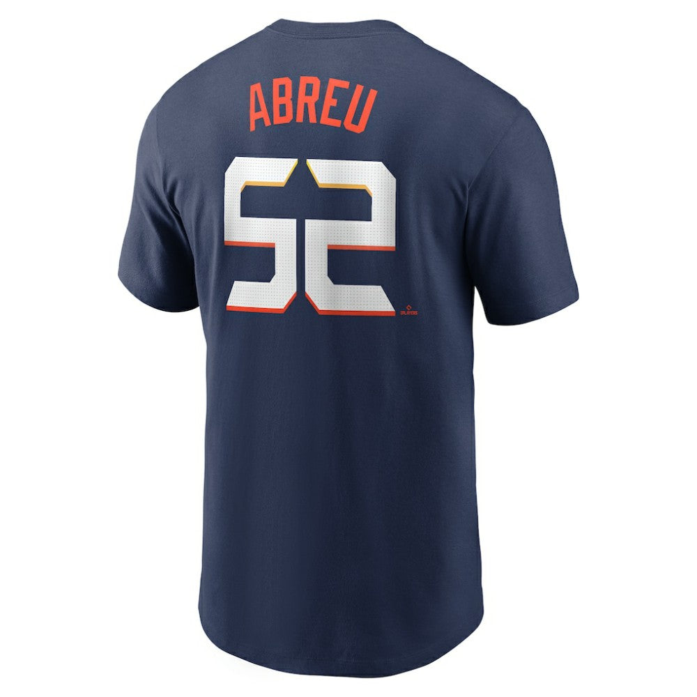 Bryan Abreu Houston Astros Nike 2025 City Connect Fuse Name & Number T-Shirt - Navy T-shirts