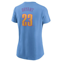 Kris Bryant Colorado Rockies Nike Women's 2025 City Connect Fuse Name & Number T-Shirt - Light Blue T-shirts