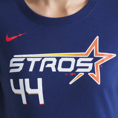 Yordan Alvarez Houston Astros Nike Women's 2025 City Connect Fuse Name & Number T-Shirt - Navy T-shirts