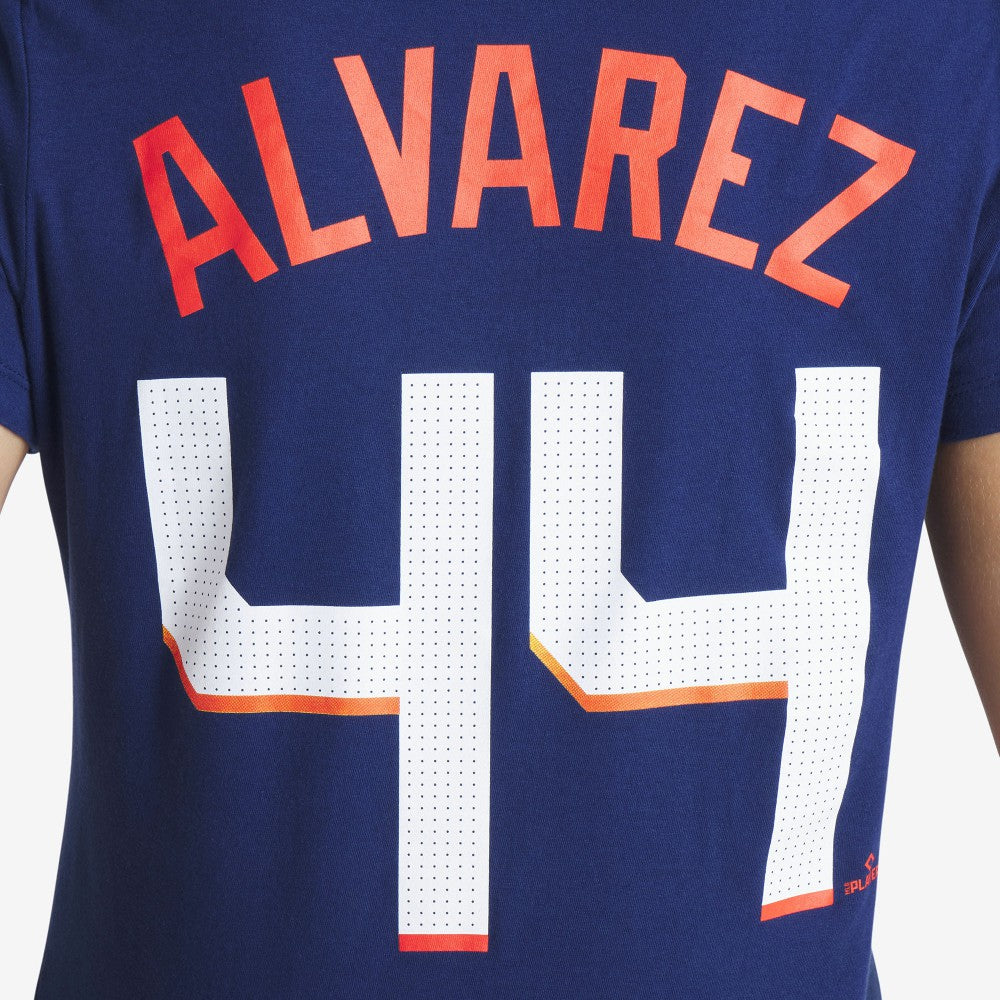 Yordan Alvarez Houston Astros Nike Women's 2025 City Connect Fuse Name & Number T-Shirt - Navy T-shirts