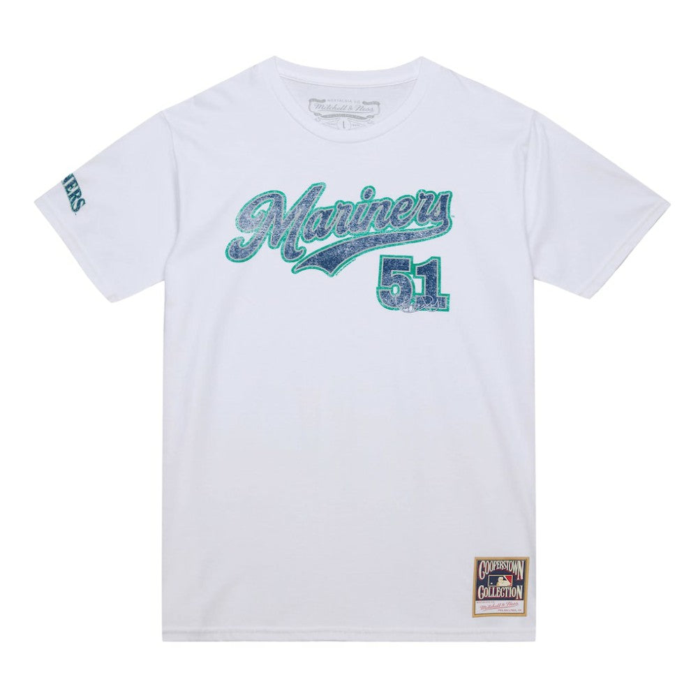 Ichiro Suzuki Seattle Mariners Mitchell & Ness Cooperstown Collection Player T-Shirt - White T-shirts