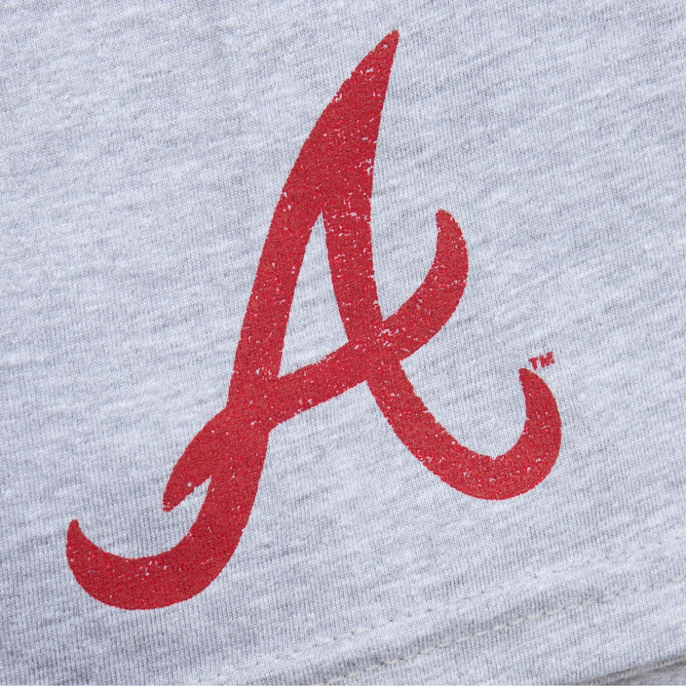 Chipper Jones Atlanta Braves Mitchell & Ness Cooperstown Collection Player T-Shirt - Heather Gray T-shirts