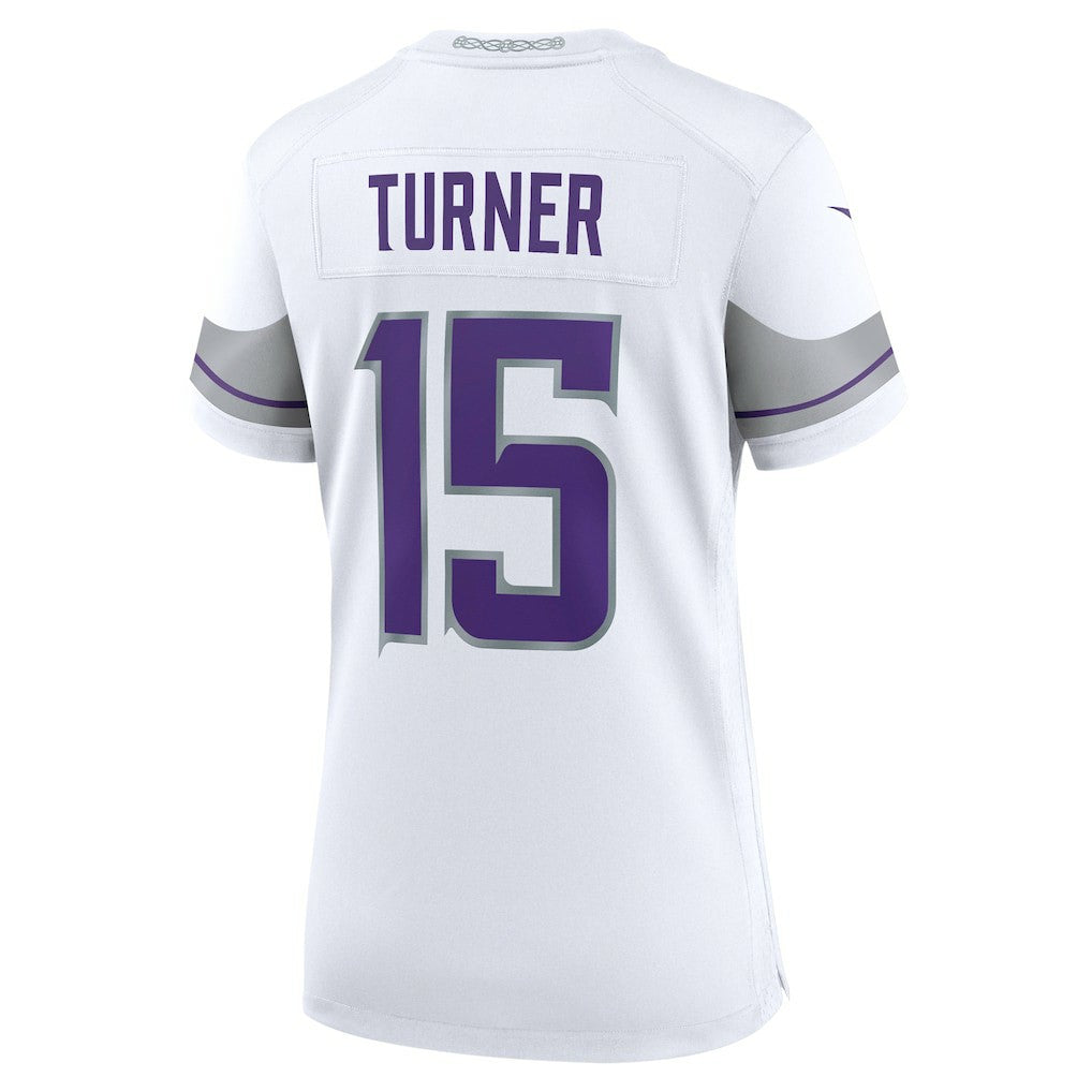 NFL Dallas Turner Minnesota Vikings Women's Alternate Game Jersey - White