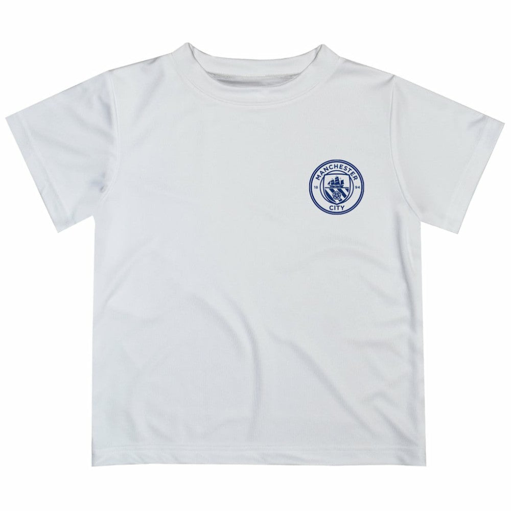 Manchester City Vive La Fete Youth Impressions Artwork T-Shirt White shop