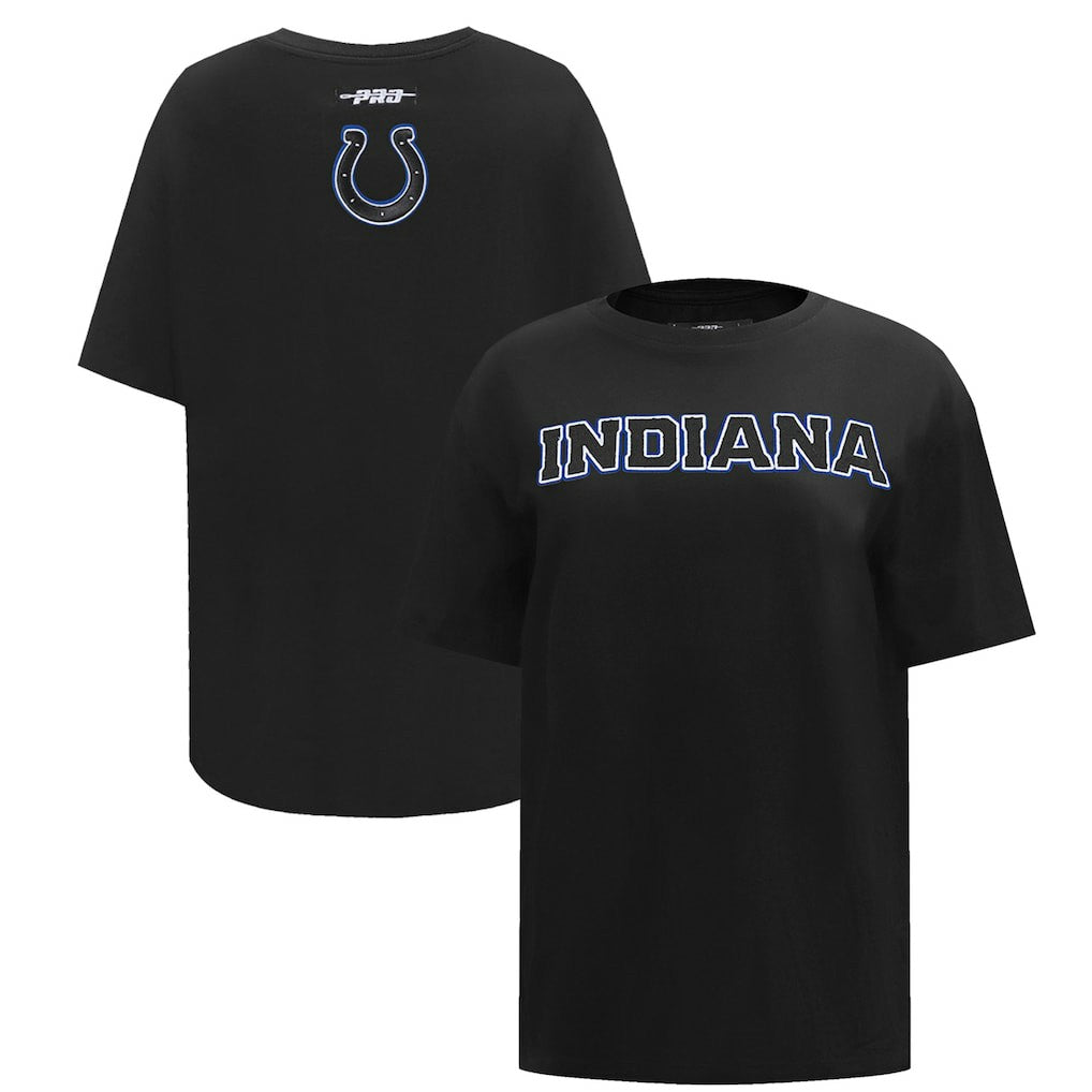 Indianapolis Colts Pro Standard Women's Indiana Nights Colts Oversized T-Shirt Black