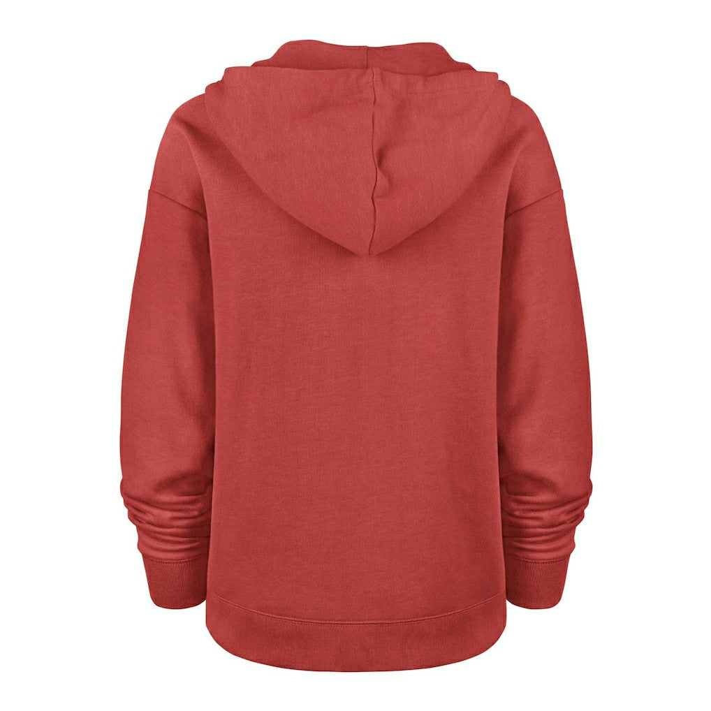 San Francisco 49ers '47 Women's Plus Size Clarity Kennedy Pullover Hoodie Scarlet