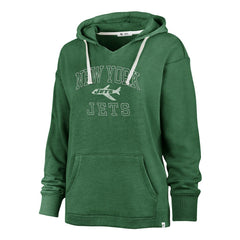 New York Jets '47 Women's Plus Size Clarity Kennedy Pullover Hoodie Kelly Green