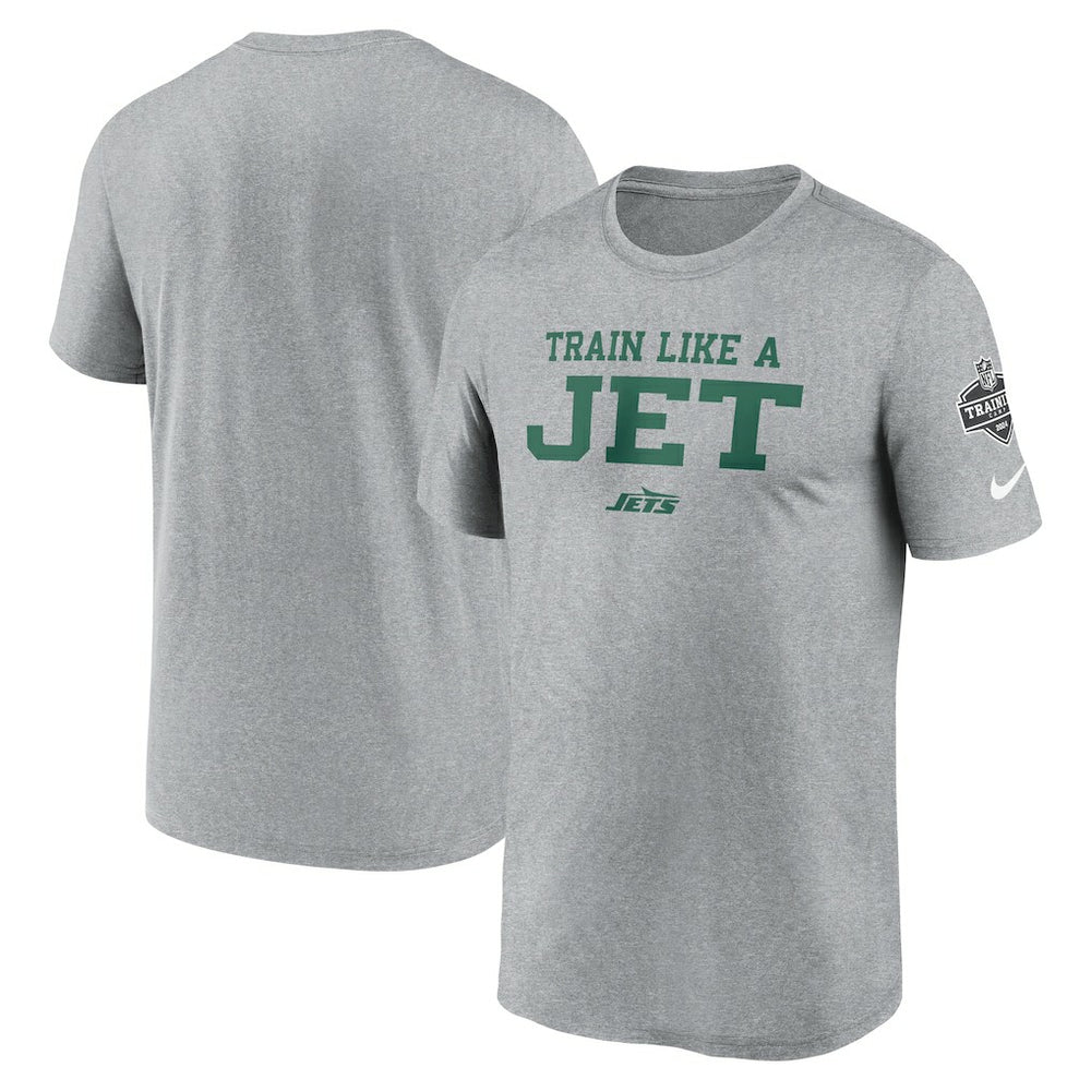 New York Jets 2024 NFL Training Camp Legend Performance T-Shirt Heather Gray