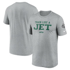 New York Jets 2024 NFL Training Camp Legend Performance T-Shirt Heather Gray