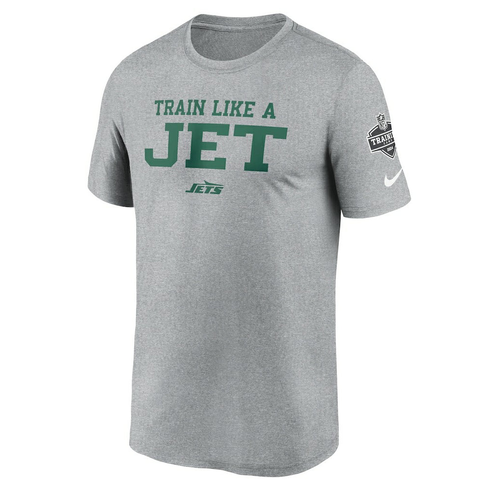 New York Jets 2024 NFL Training Camp Legend Performance T-Shirt Heather Gray