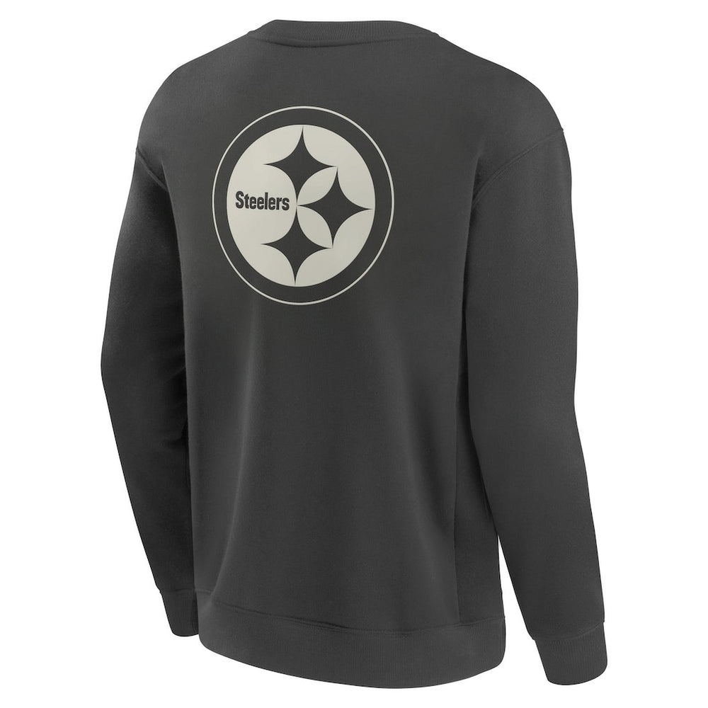 Pittsburgh Steelers Elements Future Ground Lettering Pullover Sweatshirt Charcoal