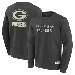 Green Bay Packers Elements Future Ground Lettering Pullover Sweatshirt Charcoal