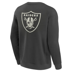 Las Vegas Raiders Elements Future Ground Lettering Pullover Sweatshirt Charcoal