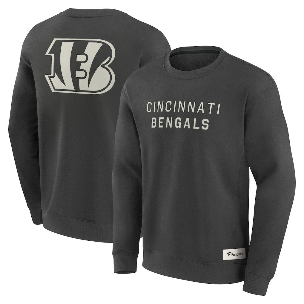Cincinnati Bengals Elements Future Ground Lettering Pullover Sweatshirt Charcoal