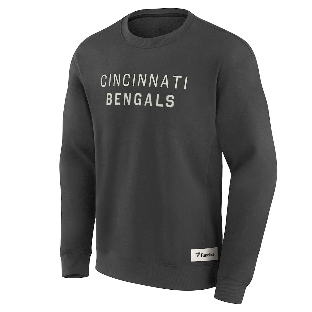 Cincinnati Bengals Elements Future Ground Lettering Pullover Sweatshirt Charcoal