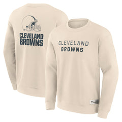 Cleveland Browns Elements Future Ground Lettering Pullover Sweatshirt Cream