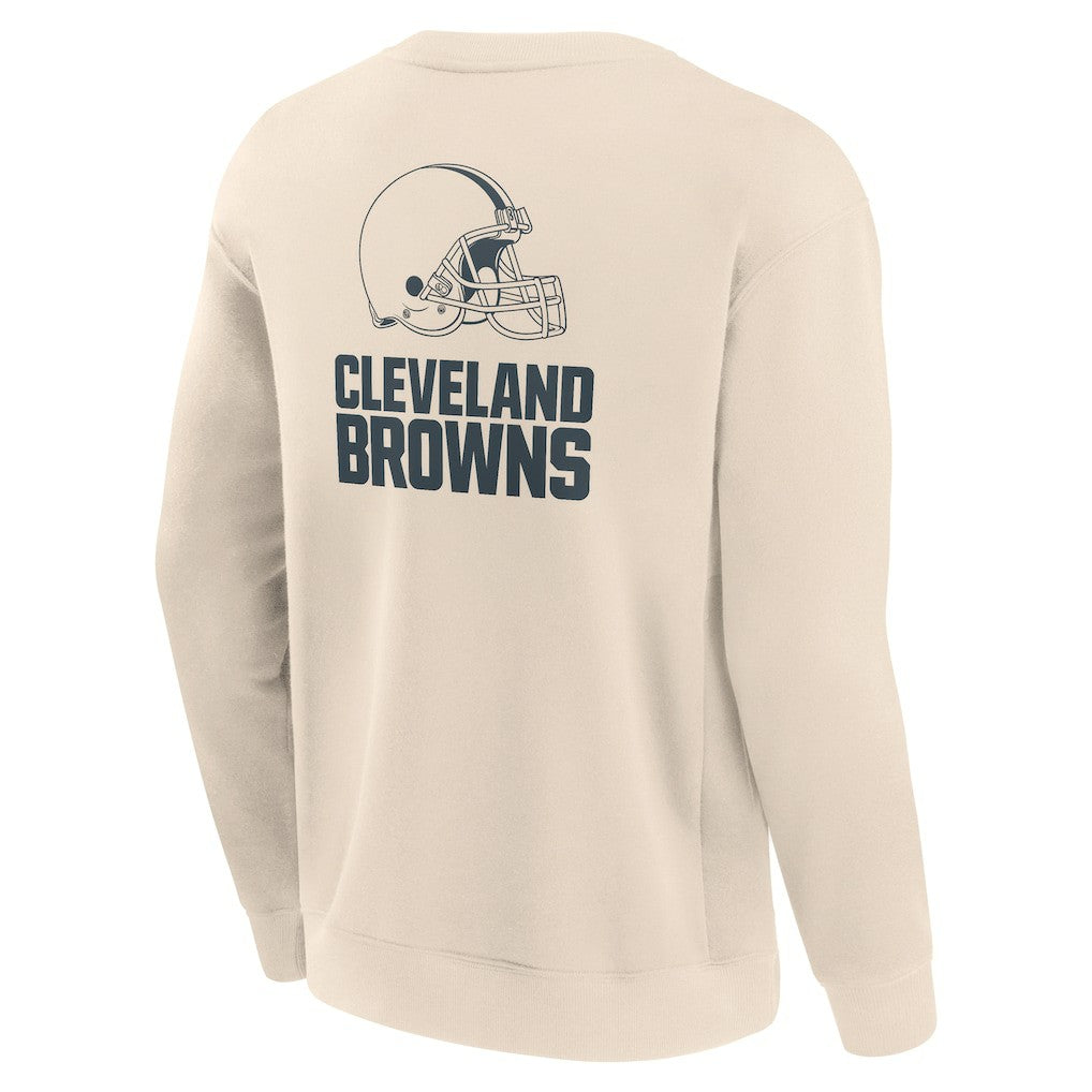 Cleveland Browns Elements Future Ground Lettering Pullover Sweatshirt Cream