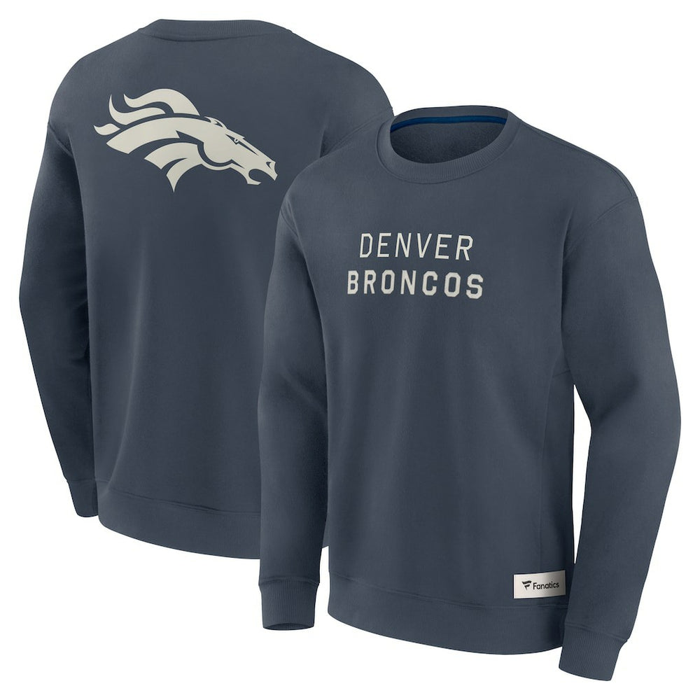 Denver Broncos Elements Future Ground Lettering Pullover Sweatshirt Navy