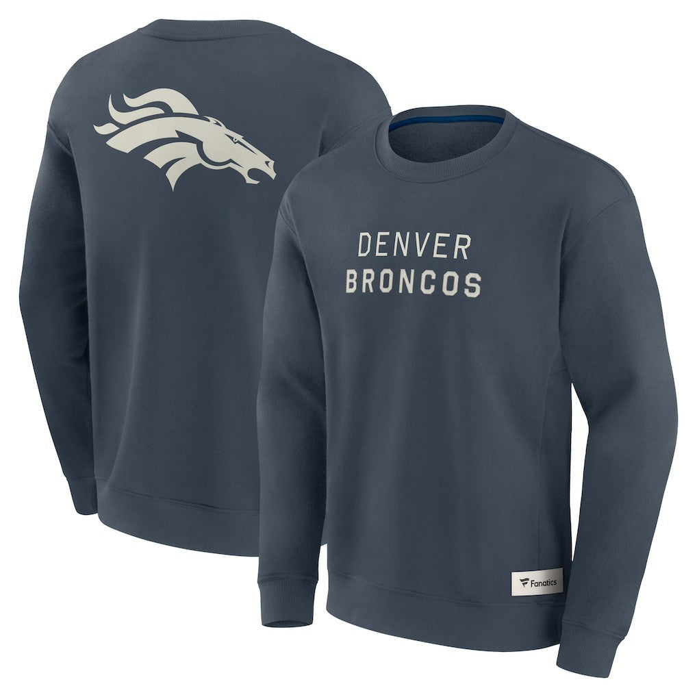 Denver Broncos Elements Future Ground Lettering Pullover Sweatshirt Navy