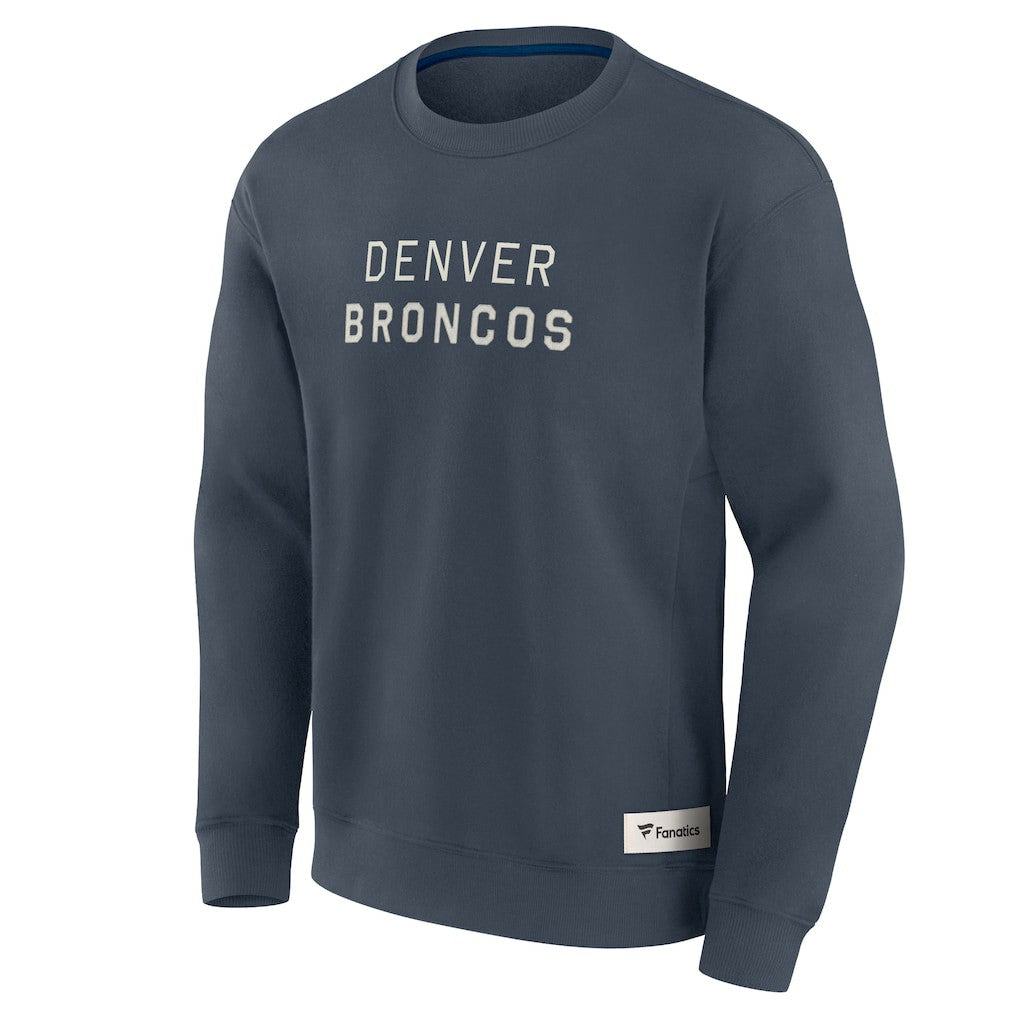 Denver Broncos Elements Future Ground Lettering Pullover Sweatshirt Navy